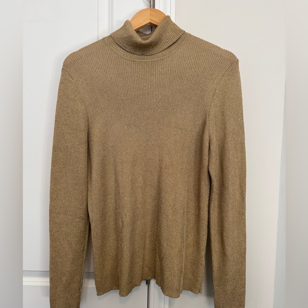 Women’s Ralph Lauren Metallic Gold Sweater